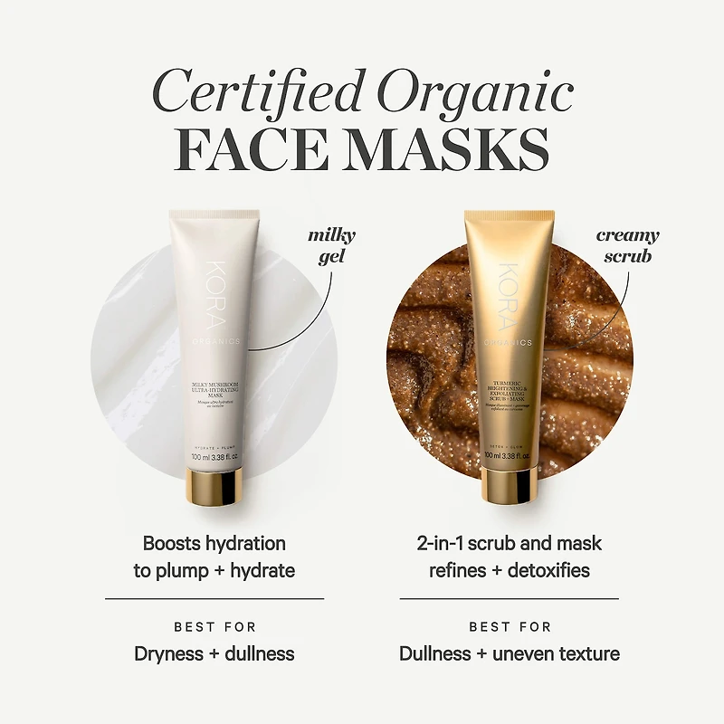 Turmeric Brightening Pore Scrub + Exfoliating Mask