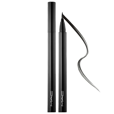 MAC Cosmetics Brushstroke 24-Hour Smudgeproof and Water-Resistant Precision Brush Tip Liner 0.02 oz/ 0.67 g