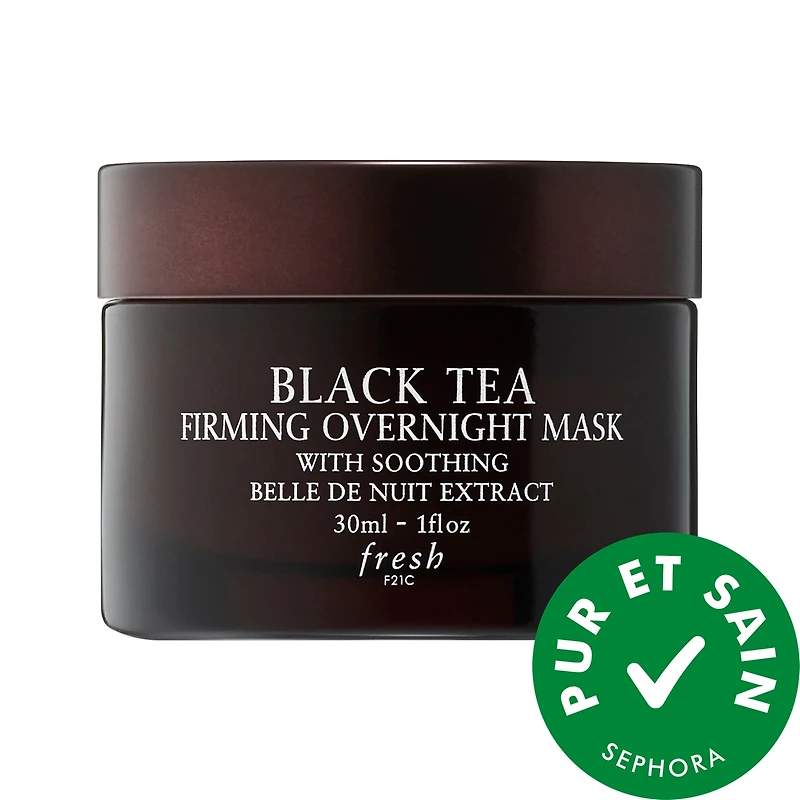 Masque raffermissant de nuit au thé noir