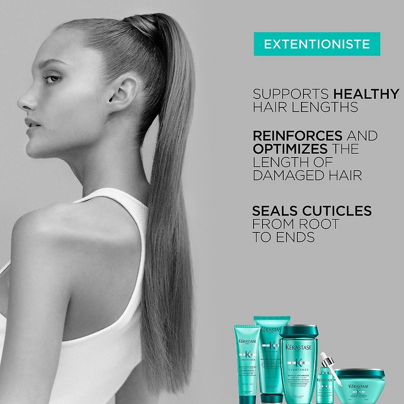 Shampoing de renforcement la résistance pour les longueurs endommagées et pointes fourchues