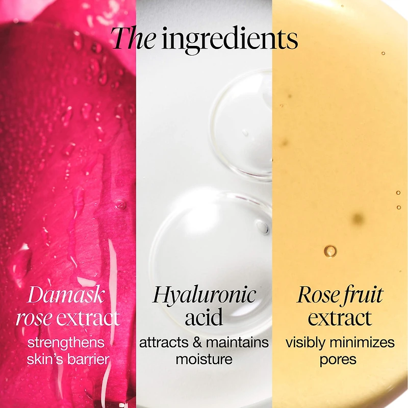 Lotion tonique hydratation profonde à la rose et l’acide hyaluronique