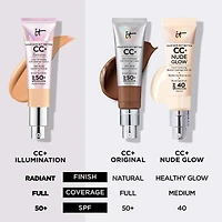 Mini crème CC+ illuminatrice avec FPS 50+