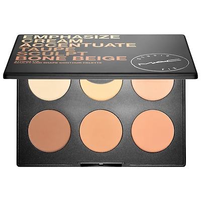 MAC Cosmetics Studio Fix Sculpt and Shape Sheer Contour Highlight Palette with Buildable Coverage 6 x 0.08 oz/ 2.4 g