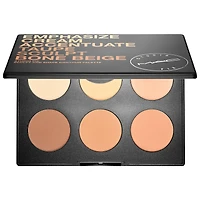 MAC Cosmetics Studio Fix Sculpt and Shape Sheer Contour Highlight Palette with Buildable Coverage 6 x 0.08 oz/ 2.4 g