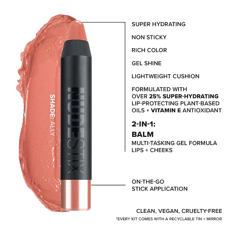 Minitrousse Nude pour les lèvres naturelles