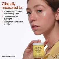 Crème de nuit et masque avec vitamine C Superberry Hydrate + Glow Dream