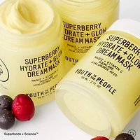 Crème de nuit et masque avec vitamine C Superberry Hydrate + Glow Dream