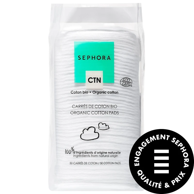 Tampons de coton biologique