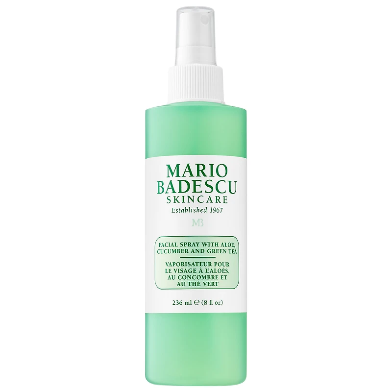 Vaporisateur pour le visage à l'aloès, au concombre et thé vert