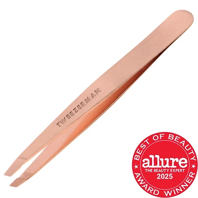 TWEEZERMAN Stainless Steel Slant Tweezer Rose Gold 8.97 oz