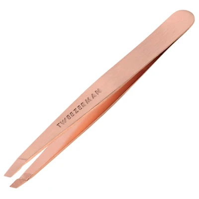 TWEEZERMAN Stainless Steel Slant Tweezer Rose Gold 8.97 oz