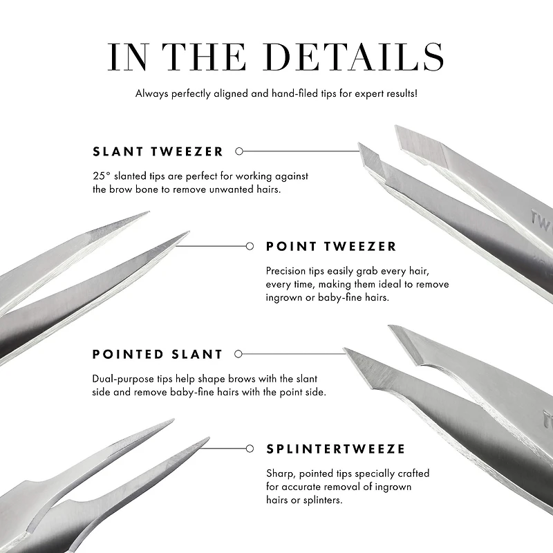 Micro Mini Pink Perfection Tweezer Set