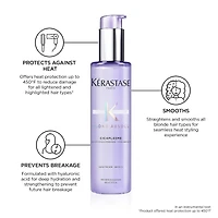 Soin sans rinçage de protection contre la chaleur Blond Absolu pour les cheveux frisottés