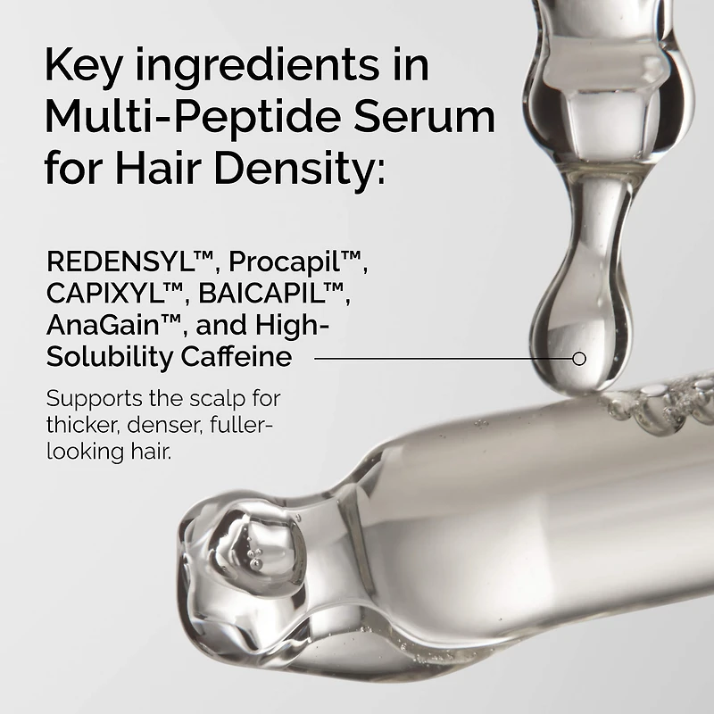 Multi-Peptide Serum for Hair Density for Thicker, Fuller Looking Hair
