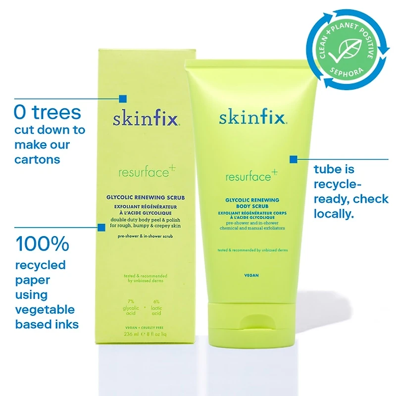 Resurface+ Glycolic and Lactic Acid Renewing Body Scrub