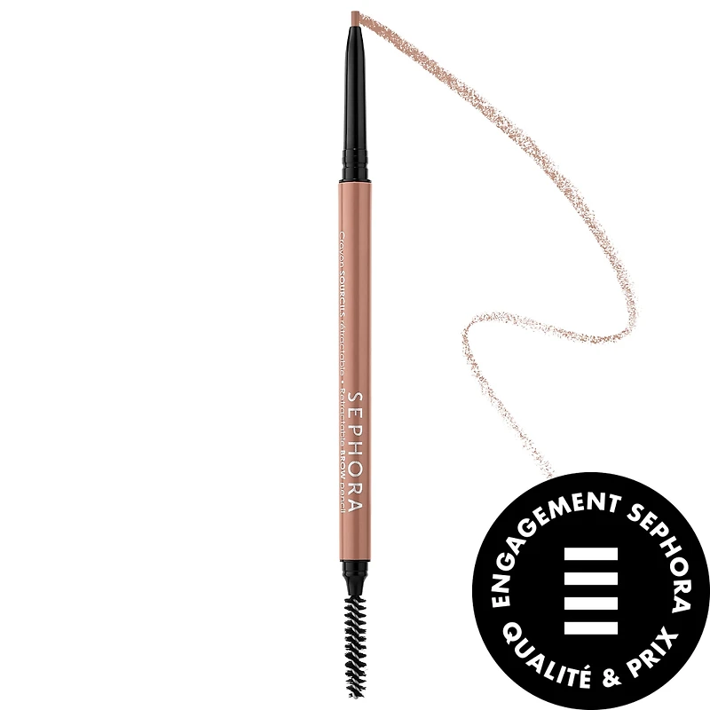Crayon rétractable hydrofuge pour les sourcils
