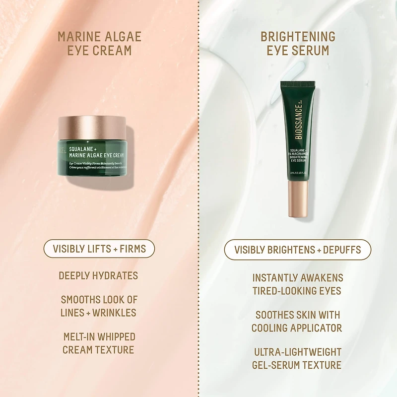 Marine Algae Eye Cream for Fine Lines & Dark Circles + Squalane