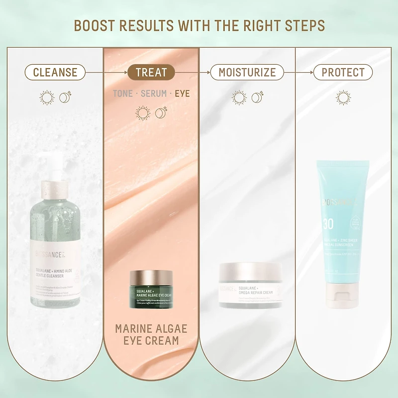 Marine Algae Eye Cream for Fine Lines & Dark Circles + Squalane