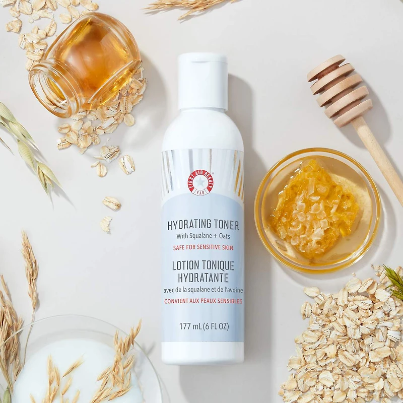 Lotion tonique hydratante avec squalane + avoine 