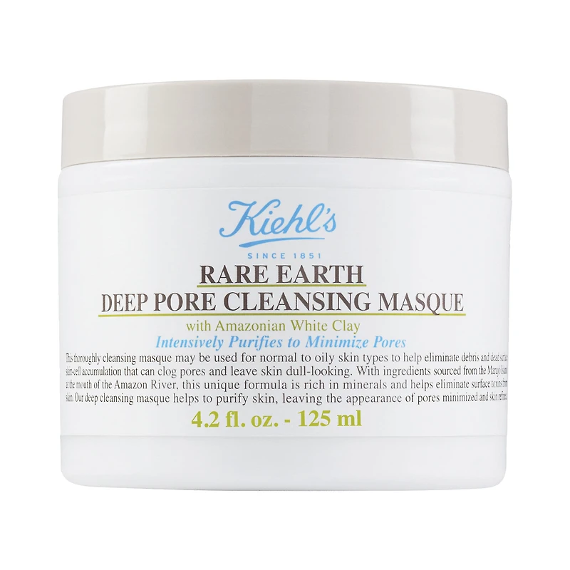 Masque visage nettoyant profond réducteur de pores à l’argile Rare Earth