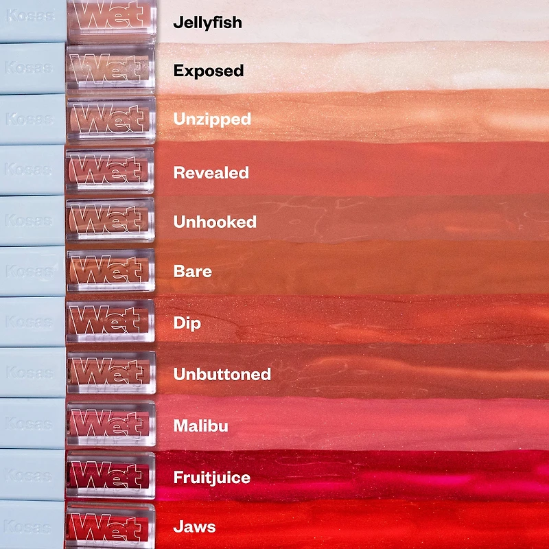 Brillant à lèvres et soin repulpant en huile avec peptides Wet Lip