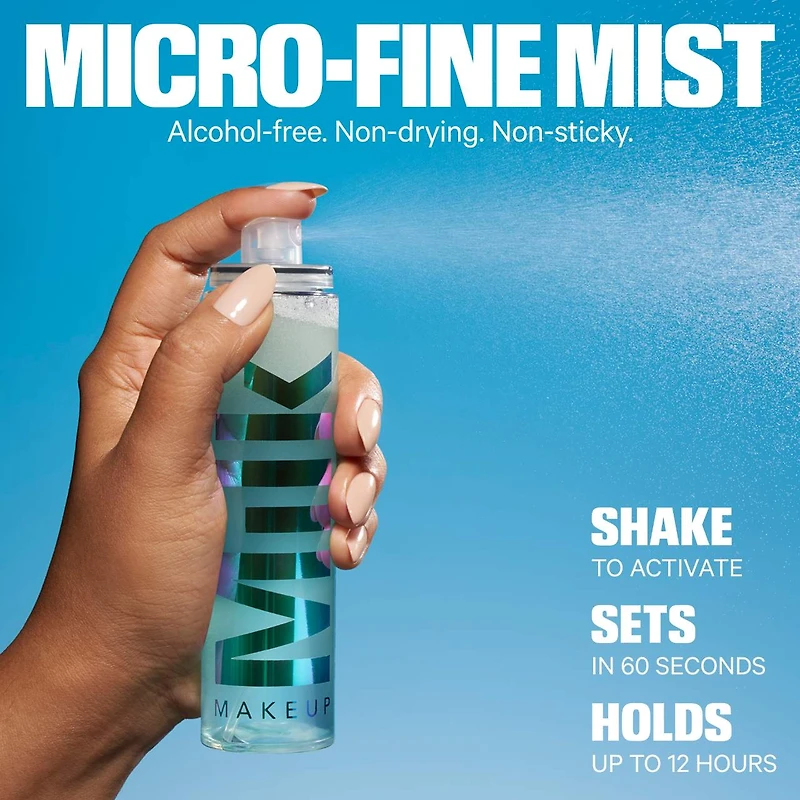 Vaporisateur fixateur lumineux longue tenue Hydro Grip avec acide hyaluronique et niacinamide