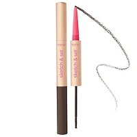 tarte sketch & set™ eyebrow definer pencil & tinted gel Dark Brown