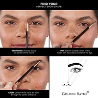 Gel fixateur à sourcils tenue moyenne souple