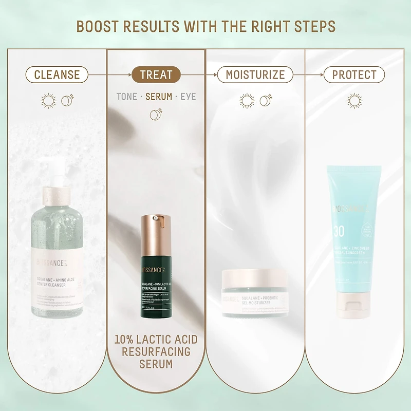 Squalane + 10% Lactic Acid Resurfacing Serum