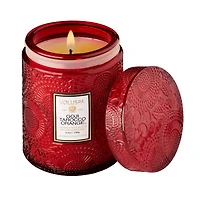 Minibougie Goji Tarocco Orange dans un bocal en verre