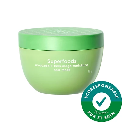 Masque capillaire ultra hydratant Superfoods avocat + kiwi