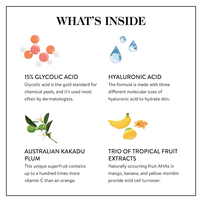 GOOPGLOW 15% Glycolic Acid Overnight Glow Peel