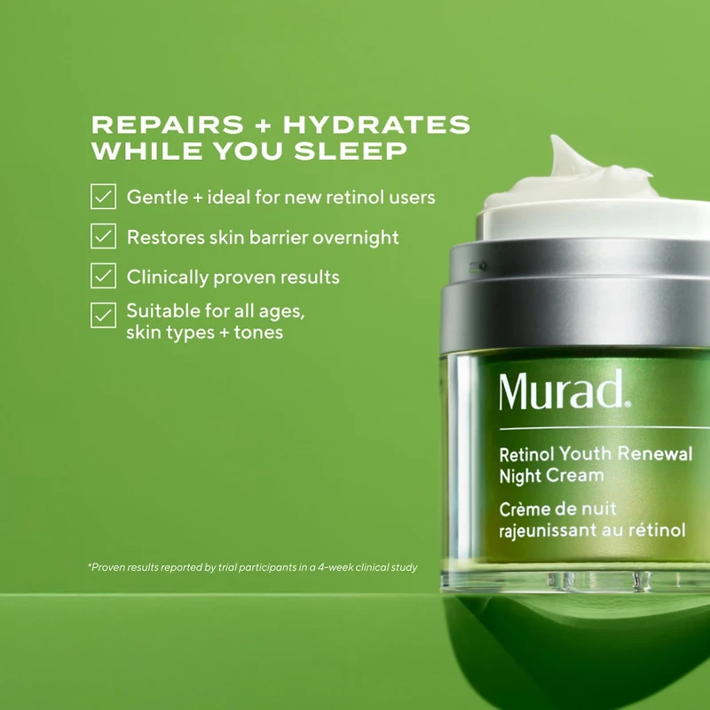 Crème de nuit régénérante au rétinol avec niacinamide et peptides				