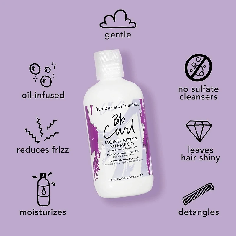 Shampoing hydratant pour les boucles