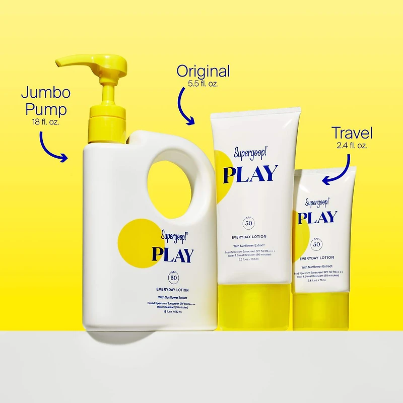 PLAY Everyday Lotion SPF 50 Face & Body Sunscreen