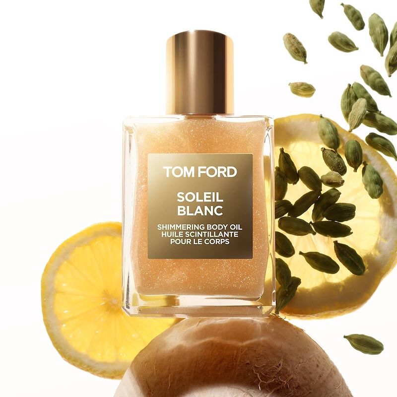 Huile scintillante pour le corps Soleil Blanc