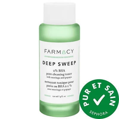 Deep Sweep 2% BHA Pore Cleaning Toner with Moringa + Papaya