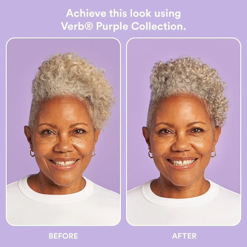Masque violet neutralise les tons jaunes + ravive pour cheveux blonds