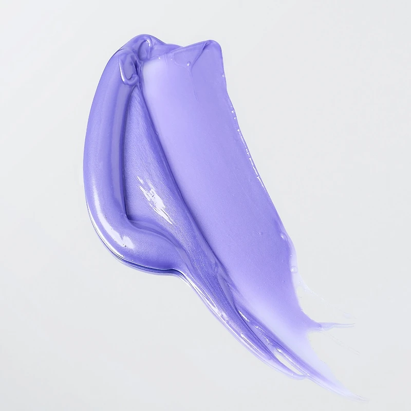 Masque violet neutralise les tons jaunes + ravive pour cheveux blonds