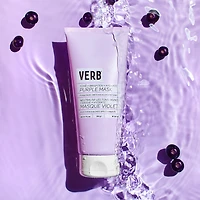Masque violet neutralise les tons jaunes + ravive pour cheveux blonds