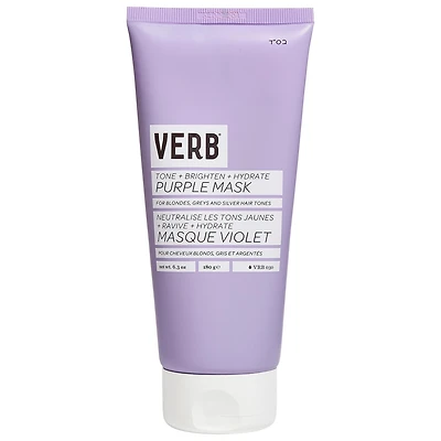 Masque violet neutralise les tons jaunes + ravive pour cheveux blonds