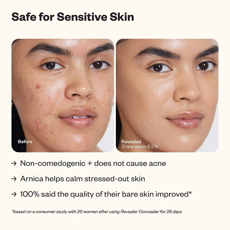 Revealer Super Creamy + Brightening Concealer with Caffeine and Hyaluronic Acid