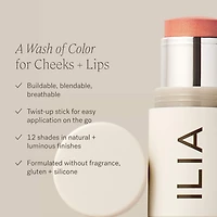 Fard à joues et lèvres crème + illuminateur en bâton