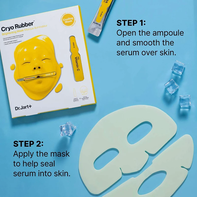 Masque visage illuminant Cryo Rubber™