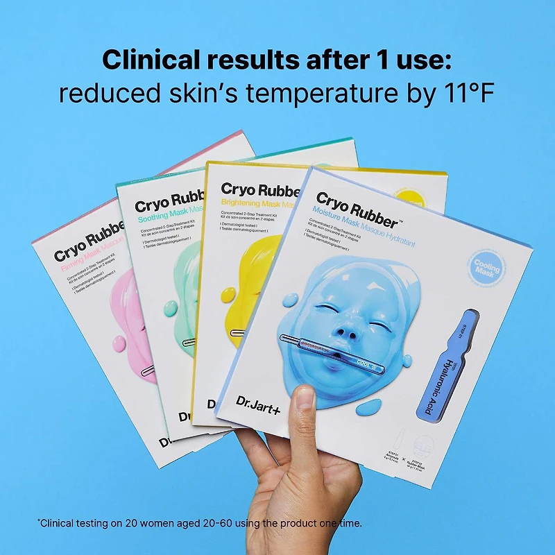 Masque visage illuminant Cryo Rubber™