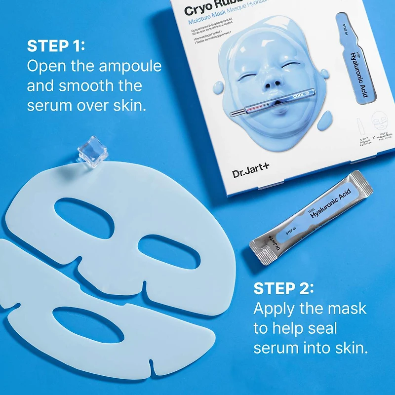 Masque visage Cryo Rubber™ avec acide hyaluronique  