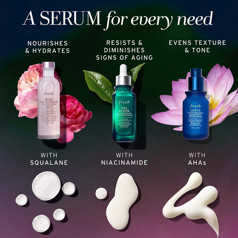 Sérum infusé d’huile hydratation intense à la rose avec squalane