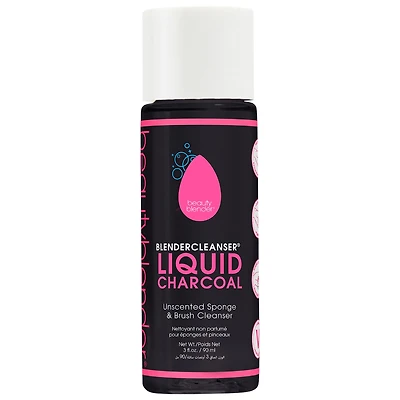 Beautyblender Blendercleanser® Liquid Charcoal Unscented Sponge & Brush Cleanser 3 oz/ 88 mL