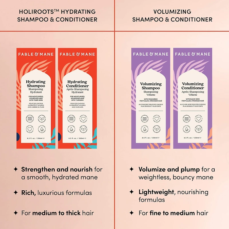 Shampoing hydratant pour cheveux épais, secs et abîmés