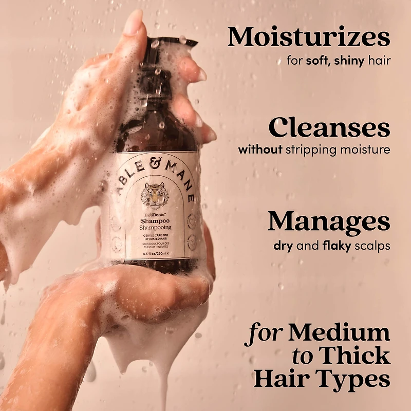 Shampoing hydratant pour cheveux épais, secs et abîmés